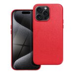 Leather Mag Cover kompatybilne z MagSafe do IPHONE 15 PRO MAX czerwony