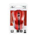 Mysz / Myszka  ART  bezprzewodowa-optyczna USB AM-97 czerwona