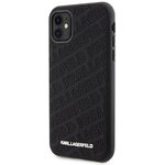 Oryginalne Etui KARL LAGERFELD Hardcase KLHCN61PQKPMK do iPhone 11 (Quilted K Pattern / czarny)