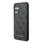 GUESS futera do SAMSUNG A35 GUOHCSA35G4GFGR (PU 4G Classic Metal Logo) czarny