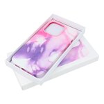 Leather Mag Cover kompatybilne z MagSafe do IPHONE 12 PRO purple splash