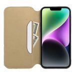 Kabura DUAL POCKET Book do IPHONE 16 Plus złoty