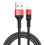 HOCO kabel USB do Typ C Xpress X26 czarno-czerwony