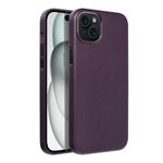 Leather Mag Cover kompatybilne z MagSafe do IPHONE 15 PLUS ciemny fioletowy