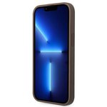 GUESS futera do IPHONE 13 / 14 / 15 GUHCP14S4GMGBR (4G Big Metal Logo) brzowy