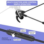 Douszne Słuchawki Gamingowe 3D Stereo Sound z Odłączanym Mikrofonem Wintory M31 Czarne