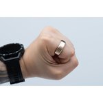 Smart Ring R11M- inteligentny pierścień ze stali ze stacją ładującą rozmiar 13 (22,2mm) złoty