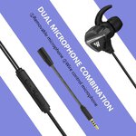 Douszne Słuchawki Gamingowe 3D Stereo Sound z Odłączanym Mikrofonem Wintory M31 Czarne