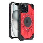 Futera Armor Mag Cover kompatybilny z MagSafe do IPHONE 15 czerwony