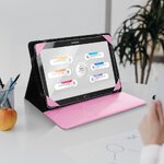 Uniwersalne etui / pokrowiec BLUN na tablet 10" różowy (UNT)