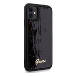 Guess nakładka do iPhone 11 GUHCN61PSFDGSK HC SEQUIN SCRIPT METAL czarna