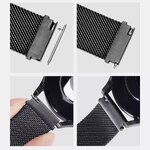 DUX DUCIS pasek MILANESE magnetyczny ze stali nierdzewnej 20 mm czarny