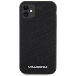 Oryginalne Etui KARL LAGERFELD Hardcase KLHCN61PQKPMK do iPhone 11 (Quilted K Pattern / czarny)