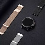 DUX DUCIS pasek MILANESE magnetyczny ze stali nierdzewnej 20 mm srebrny
