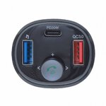 Transmiter FM MP3 z bluetooth 5.0 + USB A QC3.0 + Typ C (total 30W) ART FM-73 ART