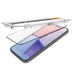 SZKŁO HARTOWANE SPIGEN GLAS.TR ”EZ FIT” FC 2-PACK IPHONE 15 BLACK