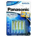 6 x Panasonic Evolta LR03/AAA (blister)
