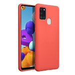 Futera SILICONE do SAMSUNG Galaxy A21S brzoskwiniowy