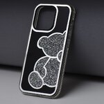 Futerał TEDDY BEAR do IPHONE 16 Pro srebrny
