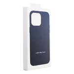 Leather Mag Cover kompatybilne z MagSafe do IPHONE 15 PRO MAX niebieski