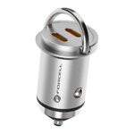 FORCELL F-ENERGY Mini adowarka samochodowa 2 x Typ C PD30W