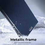 Kabura LUNA Book Carbon do SAMSUNG A21s niebieski