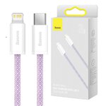 BASEUS kabel Typ C do Apple Lightning 8-pin PD20W Power Delivery Dynamic Series CALD000005 1m fiolet