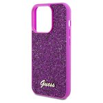 Oryginalne Etui GUESS Hardcase GUHCP14LPMSDGSF do iPhone 14 Pro (Disco Script Metal / fuksja)