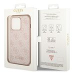 Oryginalne Etui GUESS Hardcase GUHCP14LG4GFPI do iPhone 14 PRO (4G Gold Logo / rowy)