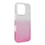 Futerał SHINING do IPHONE 16 Pro transparentny różowy