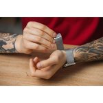 FORCELL F-DESIGN FA03 pasek do APPLE Watch 38 / 40 / 41 mm srebrny