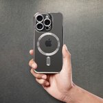 Futera Electro Mag Cover kompatybilny z MagSafe do IPHONE 15 PRO tytanowy szary
