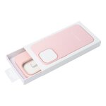 Futerał LEATHER MAG COVER kompatybilny z MagSafe do IPHONE 16 różowy