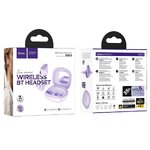 HOCO suchawki bezprzewodowe bluetooth TWS EQ13 fioletowe