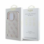 GUESS futerał do IPHONE 16 Pro Max GUHCP16XG4GFPI (PU 4G Classic) różowy