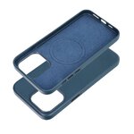 Leather Mag Cover kompatybilne z MagSafe do IPHONE 15 PRO MAX niebieski