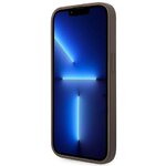 Oryginalne Etui GUESS Hardcase GUHCP14LG4GFBR do iPhone 14 PRO (4G Gold Logo / brązowy)