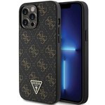 GUESS futera do IPHONE 14 Pro GUHCP14LPG4GPK (4G Triangle Metal Logo) czarny