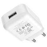 HOCO ładowarka sieciowa USB + kabel do Lightning 8-pin 2A N2 Vigour biała