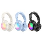 HOCO suchawki bezprzewodowe bluetooth nagowne W48 niebieskie