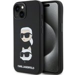 Oryginalne Etui KARL LAGERFELD Hardcase KLHCP15MSDHKCNK do iPhone 15 Plus (Silicone KC / czarny)