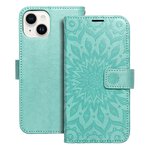 Kabura MEZZO Book do IPHONE 14 mandala zielony
