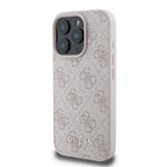GUESS futerał do IPHONE 16 Pro GUHCP16LG4GFPI (PU 4G Classic) różowy