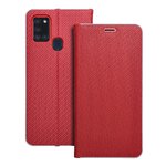 Kabura LUNA Book Carbon do SAMSUNG A21s czerwony