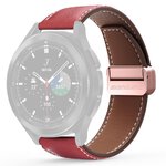 DUX DUCIS pasek YA skrzany 22 mm czerwony