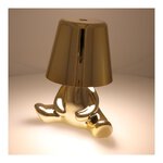 Lampka nocna GOLD MAN Art Deco siedzcy (wzr 7) MLTL