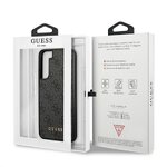 Oryginalne Etui GUESS Hardcase GUHCS22SG4GFGR do Samsung S22 (4G Metal Gold Logo / szary)