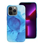 Leather Mag Cover kompatybilne z MagSafe do IPHONE 13 PRO blue splash