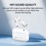 FORCELL F-AUDIO suchawki bezprzewodowe / bluetooth stereo TWS Master PRO biae