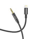 HOCO kabel AUX Jack 3,5 mm do Lightning UPA19 1 m czarny